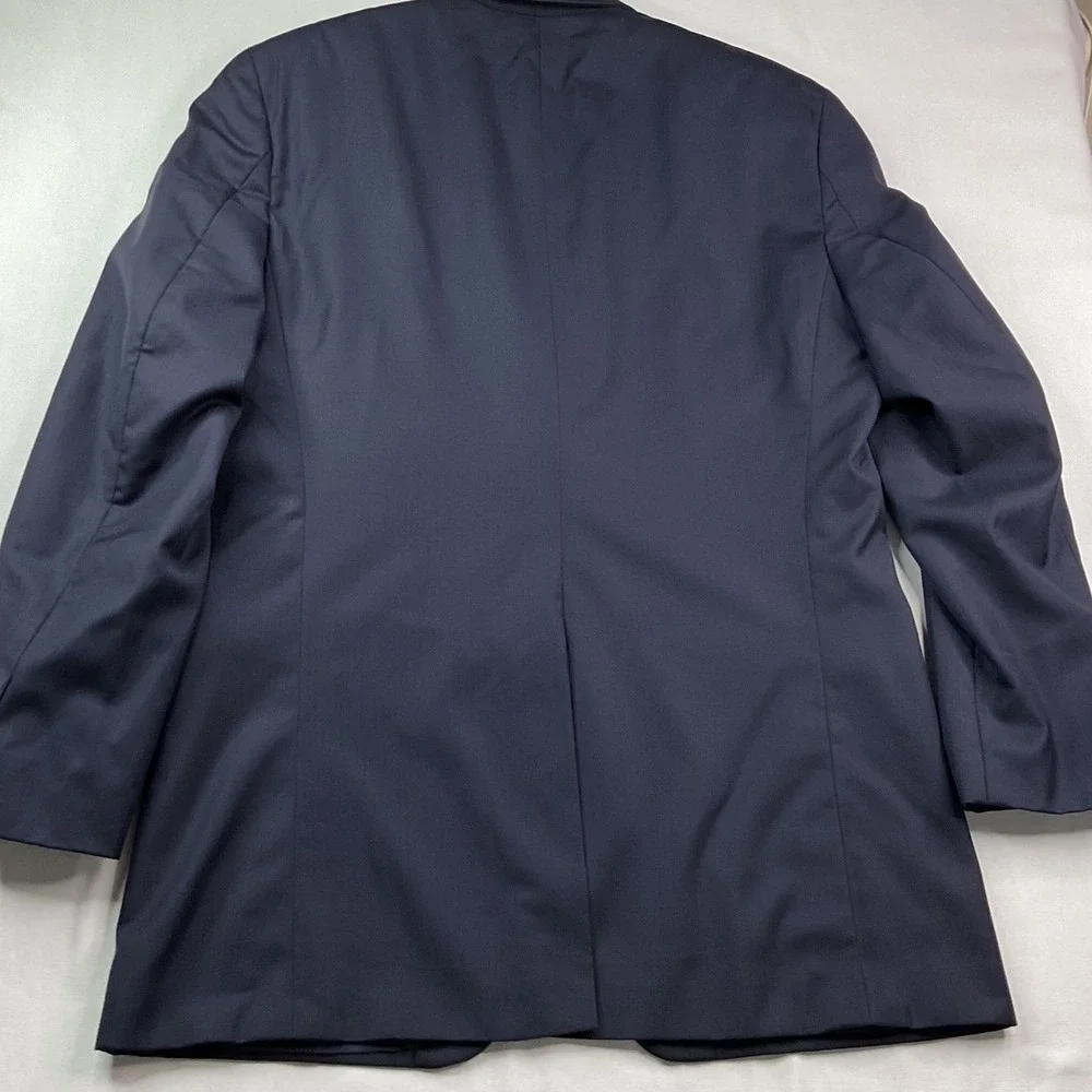 Ralph Lauren blazer coat Mens 42L Navy Blue 100% Wool